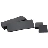 Novaliv Platzset Schiefer 12 TLG I 6X 40x30 Tischset Schiefer Teller Untersetzer I 6X 10x10 Glasuntersetzer Schiefer Untersetzer Schieferplatten