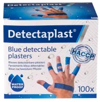 Detectaplast Universal Pflaster, detektierbar 8142U , Maße Mix 19 x 72 & 25 x 72 mm für Fingerkuppe, -gelenk, 100 Stück