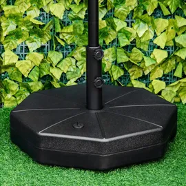 Outsunny Schirmständer Kunststoff 40 kg Schwarz