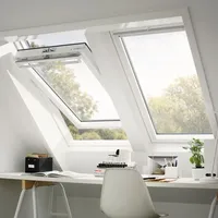VELUX Dachfenster Komplettset GGU THERMO+EDW+LSB Fenster, 94x140 cm (PK08)