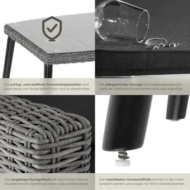 Tectake Pula Loungeset grau