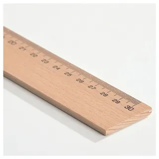 TSI Lineal 30 cm Holz, braun,