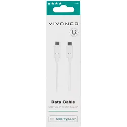 Vivanco Charging Cable, USB Type-CTM, Daten- und Ladekabel, 1,2m