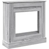 Kaminumrandung Grau Sonoma 90x30x90 cm Holzwerkstoff