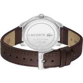 Lacoste Lisbon braun, Armbanduhren, Kinder, Quarzuhr, Armbanduhr, Herrenuhr, Mineralglas, Lederarmband
