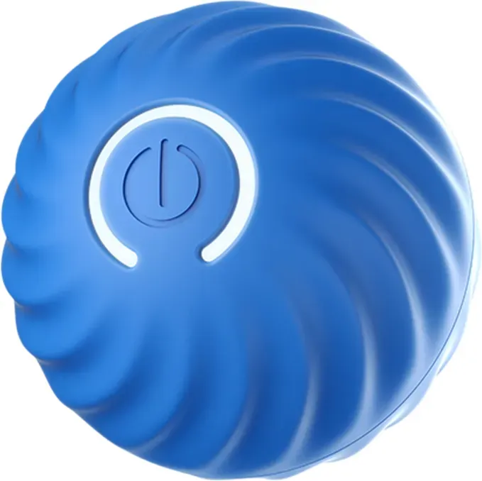 Petgravity Intelligentes Bouncy-Ball-Spielzeug (für mittelgroße Hunde) blau USB-C-Aufladung
