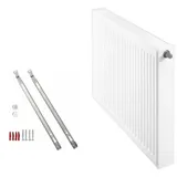Buderus Flachheizkörper 600 x 1000 mm 1688 W weiß Typ 22 Mittelventil