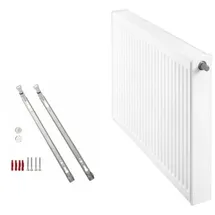 Buderus Flachheizkörper 600 x 1000 mm 1688 W weiß Typ 22 Mittelventil