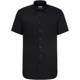 Seidensticker Herren Hemd Kurzarm 001001/003001 black 38