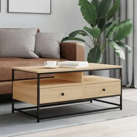 furnicato Couchtisch Sonoma-Eiche Braun 100 x 45 cm