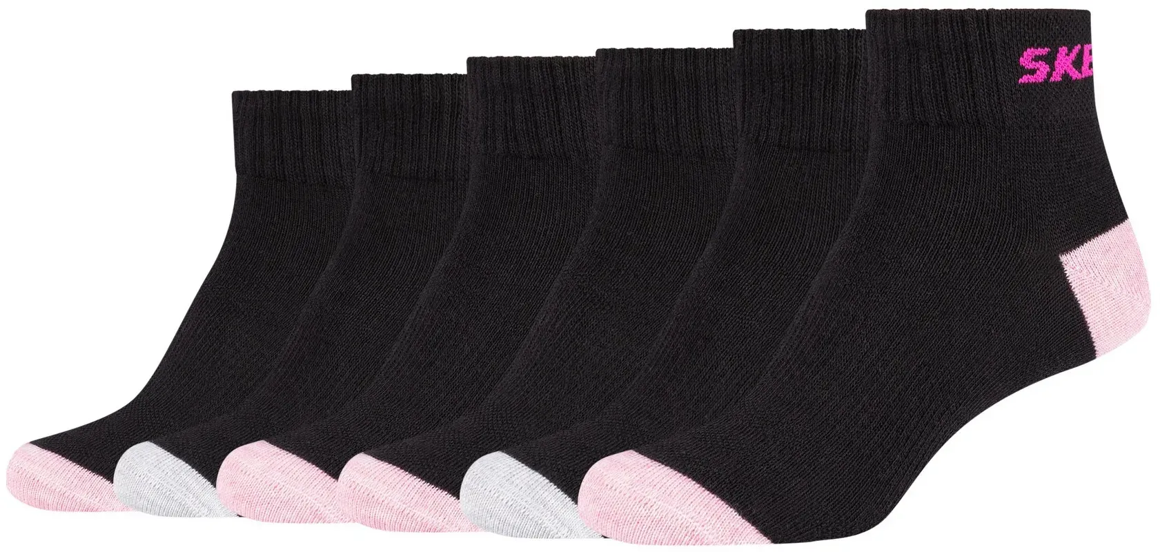 Skechers Socken, (6 Paar), (6 Paar) mit Mesh-Ventilation System Skechers 6x schwarz 27-30