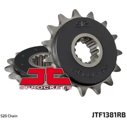 JT SPROCKETS Noise-Cancelling-Stahlkettenrad 1381 - 520, Größe 135 mm