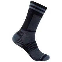 WrightSock Coolmesh II Crew Wandersocken 1 Paar Schwarz/Grau 46-49