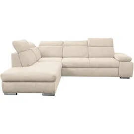werk2 Ecksofa Alicante Cord L-Form 2-Sitzer Beige