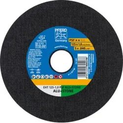 PFERD Trennscheibe EHT 125x1,0x22,23 mm gerade Uni.-Linie PSF ALU+STONE für Alu/NE-Met./Stein/PVC (10)