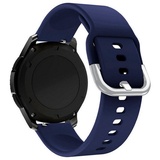 Hurtel Uhrenarmband Silikonarmband Ersatz Smartwatch-Armband universal 22mm Breite blau