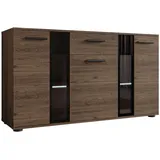 Mirjan24 Kommode, Nussbaum, Holzwerkstoff, 1 Schubladen, Rechteckig, 141x80x41 cm, Wohnzimmer, Kommoden & Sideboards, Kommoden