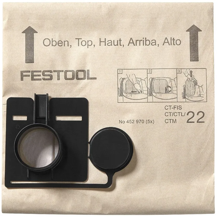 Zubehör Festool CLEANTEC Filtersack FIS-CT 33/20