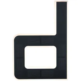 Paulmann LED Außen-Wandleuchte Solar Hausnummer, LED fest integriert, Warmweiß, LED-Modul, Hausnummern, Buchstaben wählbar, Akku wechselbar schwarz 16 cm x 23 cm x 3 cm