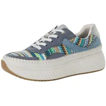 Marco Tozzi Sneaker Damen Blau/Weiß 39