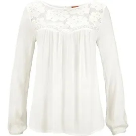 Buffalo Spitzenbluse Damen creme Gr.40