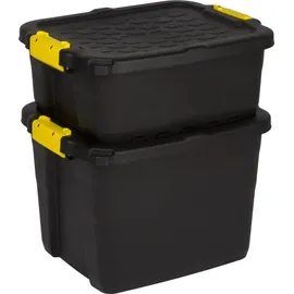 Kreher Aufbewahrungsbox TOUGH 42 l 1-tlg. Schwarz