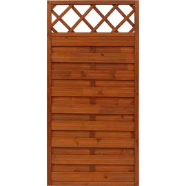 Andrewex Sichtschutzzaun Element Country 180 x 90 cm teak