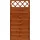 Andrewex Sichtschutzzaun Element Country 180 x 90 cm teak