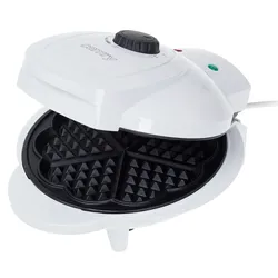 Camry CR 3022 Elektrisches Waffeleisen 5 herzförmige Waffeln, Antihaftbeschichtung, Temperaturkontrolle, Waffeln, 1000W, Weiß