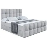 altdecor Boxbett, RICAR-Z - 160 x 200 - H3 - Hellgrau