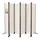 VOUNOT Vounot® Paravent Raumteiler 6 Teilig Freistehend Stoff Trennwand 340 x 30 x 164 cm Beige