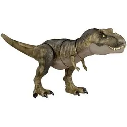 MATTEL HDY55 Jurassic World Thrash ’N Devour T-Rex Figur , Dinosaurier-Spielzeug