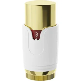 Mexen Uni-Term Thermostatkopf für Heizkörper weiß/gold