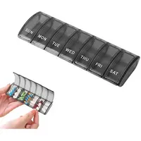 Tablettenbox 7 Tage, Pillendose Medikamentenbox für