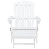 VCM Tropea Loungesessel mit Ausziehbarem Fußteil Weiß