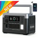 OUKITEL tragbare Stromstation 1800W Solargenerator 1024Wh Lithium-Eisenphosphat