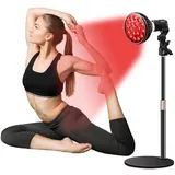Aolawco Rotlichtlampe mit Sockel, 850nm & 660nm Infrarotlampe, 54W 18LEDs Lichtlampe, Hochgradig Skalierbar Rotlicht, Red Light für Männer und Frauen Geburtstagsgeschenke