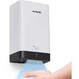 AIKE Ultra Kompakt Handtrockner, Kleiner als A4, Ersatz für Papierhandtücher im Badezimmer, 900W 220V, Hochgeschwindigkeit, Langlebiges ABS, AK2822 (Weiß)