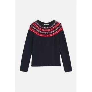 Seasalt Cornwall Pullover Seas Edge Damen Blau Rot Fairisle