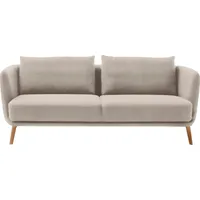 Schöner Wohnen 3-Sitzer SCHÖNER WOHNEN-KOLLEKTION "Pearl - 5 Jahre Hersteller-Garantie, auch in Bouclé" Sofas Gr. B/H/T: 210cm x 71cm x 91cm, Velours, beige (sand) Maße (BHT): 2107191 cm, Füße Massivholz