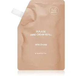 HAAN Hand Care Hand Cream schnell einziehende Handcreme mit Probiotika Ersatzfüllung Wild Orchid 150 ml