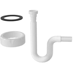 Geruchsverschluss Spüle Küche Waschtisch Siphon flexibel Sifon 1 1/4" 32ø