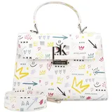 Peter Kaiser Henkeltasche Leder Gelb/Weiß