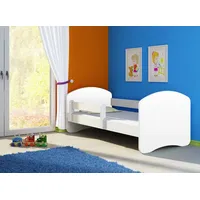 Clamaro Kinderbett Fantasia, weiss mit farbigem Seitenteil, Kinder, Bett,