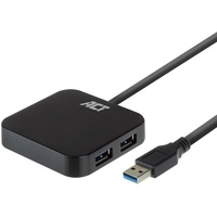 ACT AC6305 Schnittstellen-Hub USB 3.2 Gen 1 (3.1 Gen 1) Type-A 5000 Mbit/s Schwarz