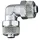 Riegler Winkelverbinder, für Schlauch 4/2 mm, SW 9, Messing vernickelt