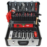 FAMEX 429-88 Profi Werkzeugkoffer mit Werkzeug Set - ERWEITERBAR - Werkzeugkiste gefüllt - viele Werkzeuge aus deutscher Produktion