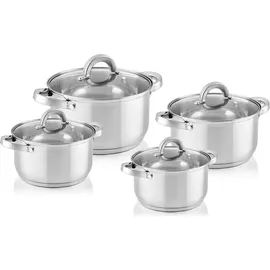 Florina Claude Topf-Set 8-tlg. Kochtopf + Glasdeckel