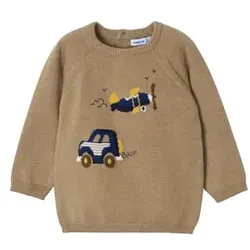 Mayoral Pullover Fahrzeuge beige, 80