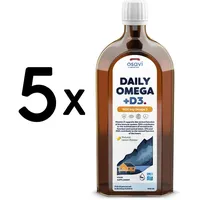 (2500 ml, 43,89 EUR/1L) 5 x (Osavi Daily Omega + D3, 1600mg Omega 3 (Natural Le
